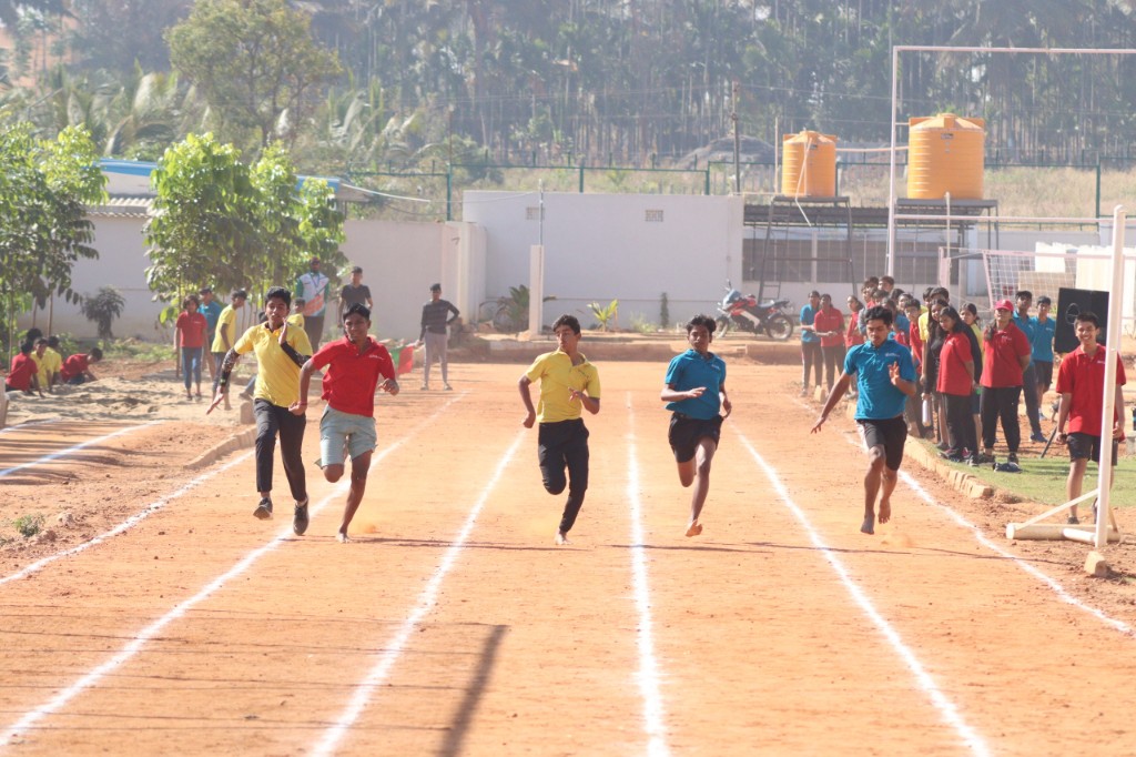 Athletic track and sports ground