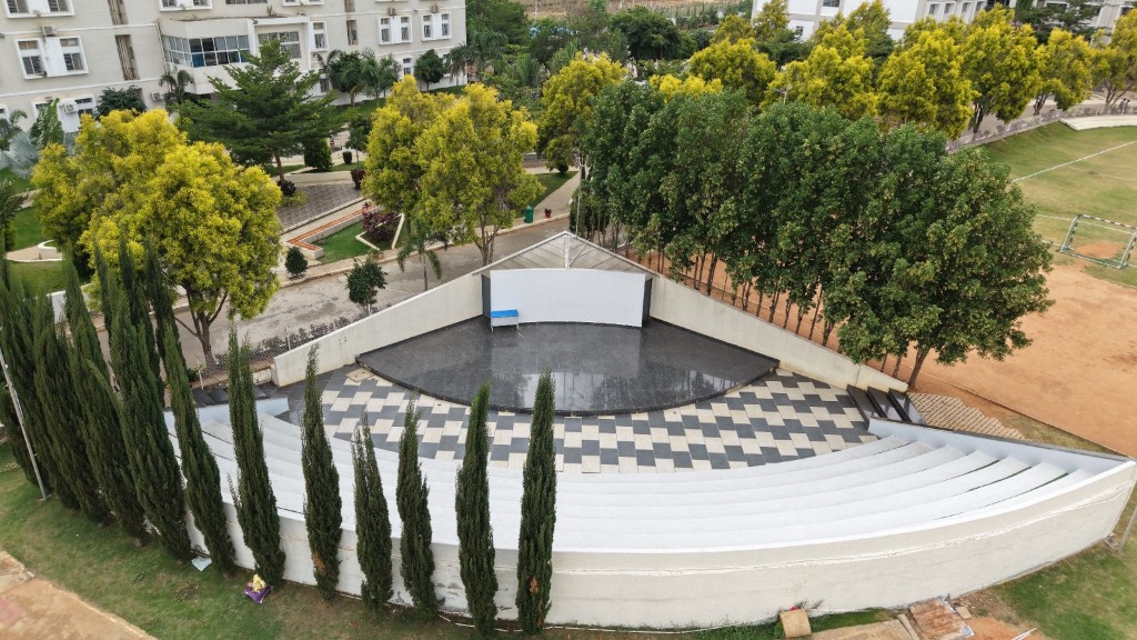 Outdoor amphitheater at The Academic City School campus