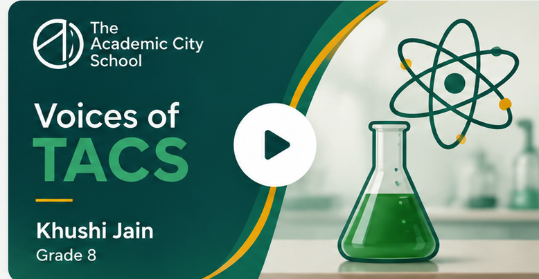 Khushi Jain, parent testimonial at The Academic City School